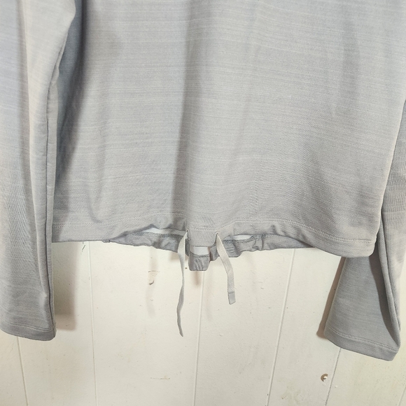 REI Co-Op Take Your time Pullover Size Small Gray Cowl Neck Tie Waist - Picture 5 of 15